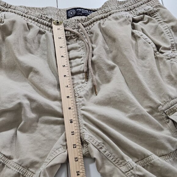 American Eagle Shorts Mens L Beige Cargo Utility Pockets Outdoor Gorpcore Grunge - Picture 5 of 16